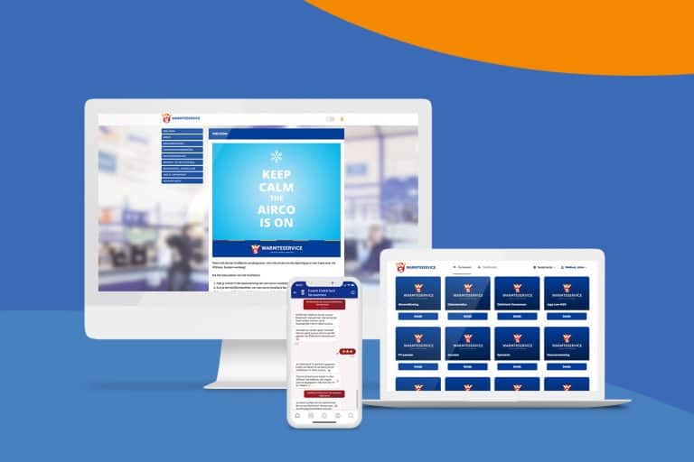 Mockup Warmteservice Responsive